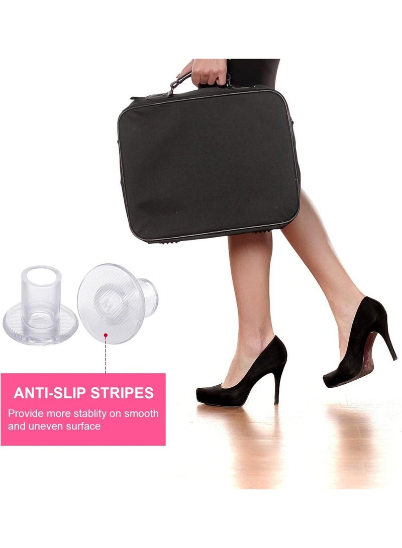 6 Pairs Heel Protectors - 3 Sizes, Clear Heel Stoppers for Walking on Grass and Uneven Floor - Image 2